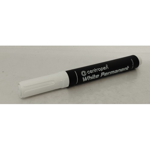 Маркер пермамент Centropen 8586 білий (товстий)