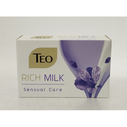 Акція Мило туалетне ТЕО Rich milk Sensuale care /90гр карт.коричневий