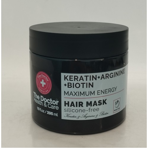 Акція Маска The Doctor Healts&Care Keratin+arginine+biotin (максимальна сила) /295мл