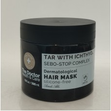 Акція Маска The Doctor Healts&Care Tar with ichthyol Sebo-stop (дігтярний з іхтіолом) /295мл