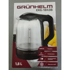 Акція Чайник електричний скло Grunhelm EKG-1843В 1,8л н /диск 1500Вт 24м