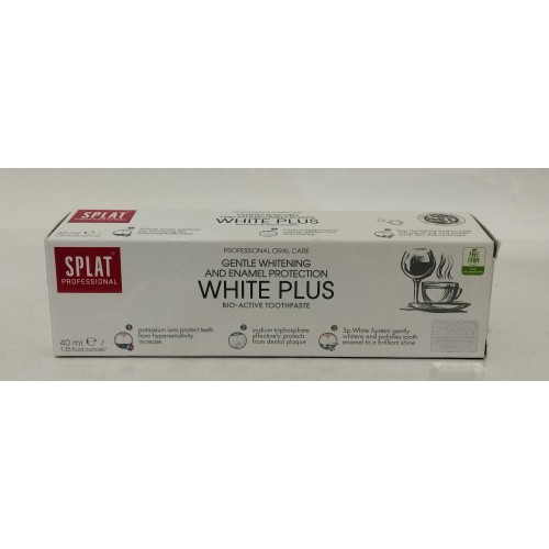 Акція-10% Зубна паста Splat White plus /40мл