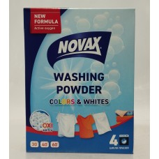 Акція Пральний порошок Novax автомат Colors & White OXI activ /400гр
