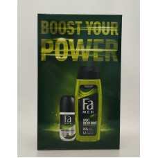 Набір чоловічий Fa Boost your power Гедь для д 250мл +антипр. ролік.50мл