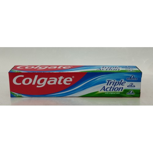Акція Зубна паста Colgate Triple Action Потрійна дія класич.м'ята /75мл