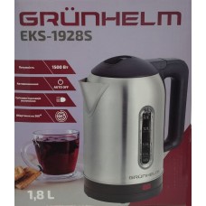 Акція Чайник електричний нержавійка Grunhelm EKS-1928S 1,8л.1500Вт н /диск сріблястий