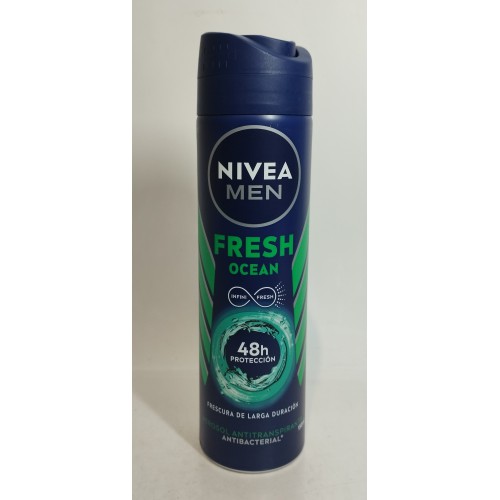 Акція Дезодорант чоловічий спрей Nivea Fresh Ocean (свіжість океану) 150мл