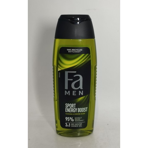 Акція Гель для душу Fa Men 3in1 Sport Energy boost /250мл