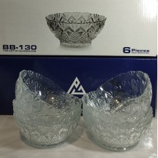 Набір салатників скло Piramid glass BB-130 6 малюнок 12,5 /6шт