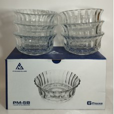 Набір салатників скло Piramid glass РМ-5В 6 малюнок 11,5 /6шт