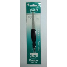 Пилочка для нігтів Flowers E824 2в1 з різцем мала /шт