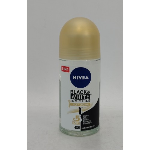 Акція Дезодорант жіночий шарик Nivea Black & White для чорного і білого 50мл