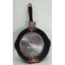 Акція Сковорода алюмінієва Pepper PR-2307-26 Loft покриття Marble 26см*5,5 без кришки (пресов. алюм, антиприг.керамічна покр) /шт
