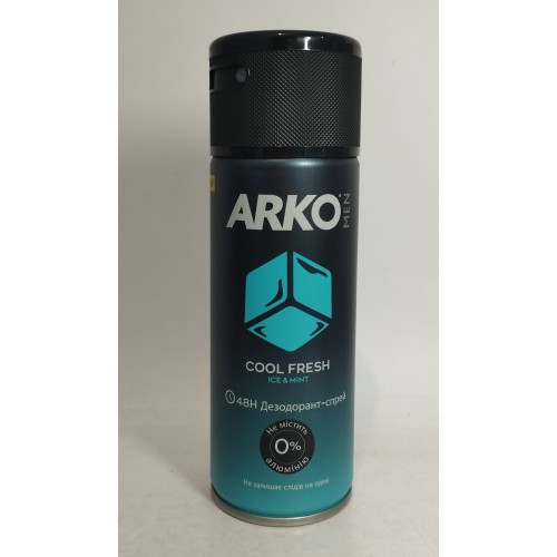 Акція Дезодорант чоловічий спрей Arko Cool Fresh /150мл