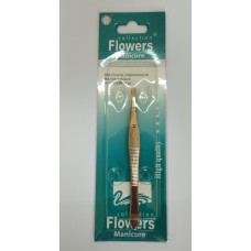 Пінцет косметичний Flowers E710 косий фігурний /шт