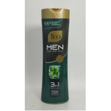 Акція Шампунь Teo Nature 3in1 Men Menthol для чоловів(волосся, лице, тіло) /350мл