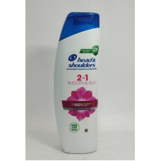 Акція Шампунь Head & Shoulders 2в1 гладкі і шовковисті для сухого та нормального волосся /330мл