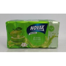 Акція Мило екопак Novax Зелене яблуло /5х70гр