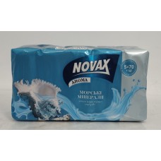 Акція Мило екопак Novax Морські мінерали /5х70гр