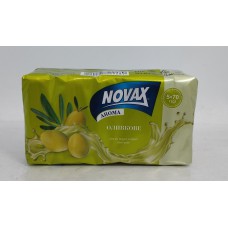 Акція Мило екопак Novax Оливкове /5х70гр