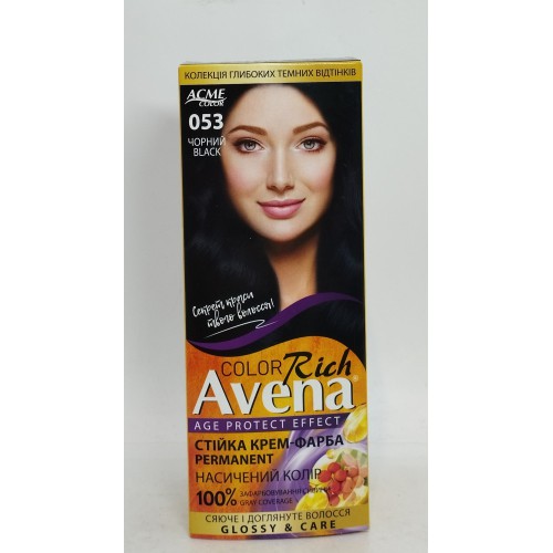 Акція Фарба для волосся Avena 053 черний /набір