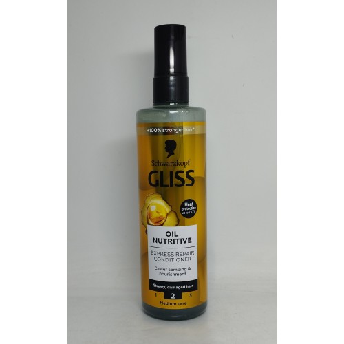 Спрей-кондиціонер Gliss Oil nutritive для сух.пошкодж.волосся /200мл