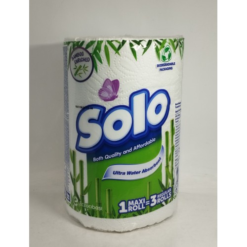 Акція Рушник двошаровий Solo /1 рулон (240 від розмір)