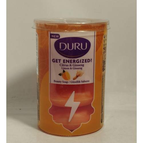Акція Мило стак. Duru Get energized! (цитрус і женьшень) /4х90г