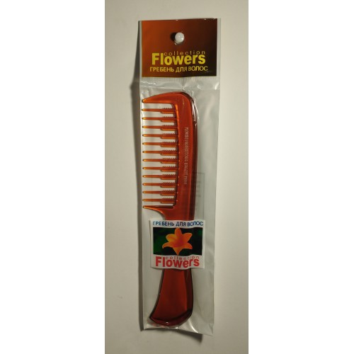 Розчоска плоска Flowers з ручкой середня F0844 /шт