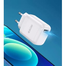 Зарядний пристрій AC220->USB 5V2100мА Jelilco А75 білий 10.5W