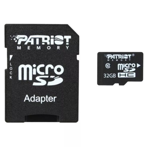 Накопичувач Flash microSD 32Gb Patriot class 10+adapter