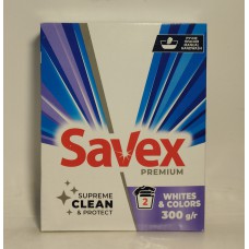 Акція Пральний порошок Savex для ручного прання Whites&Соlоrs /300г