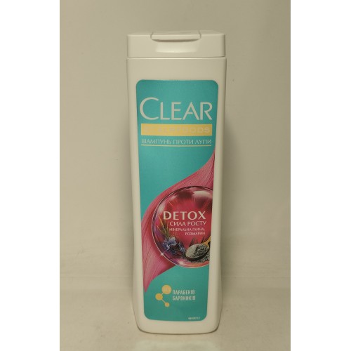 Акція Шампунь Clear Detox сила росту /400мл