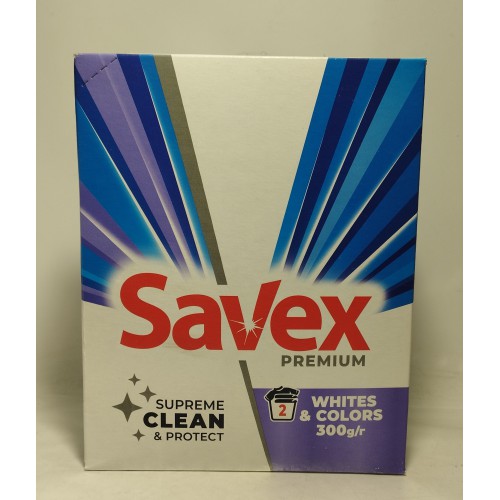 Акція Пральний порошок Savex автомат White&Colors /300г