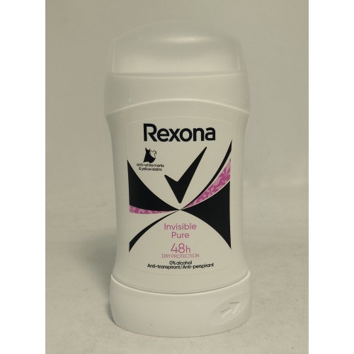 Акція Дезодорант сухий Rexona жіночий Invisible pure (чистий діамант) 50мл