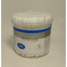 Акція Ватні палички Vintage кругла коричневий /200шт