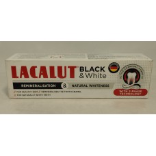 Зубна паста Lacalut black & white /75мл
