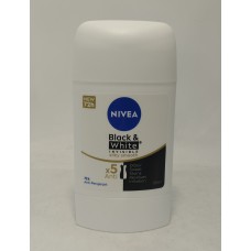 Дезодорант жіночій сухий Nivea Black&whit Гладкий шовк для чорного і білого 50мл