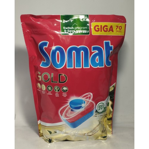 Акція Засіб для миття в посудомийній машині Somat Gold 70таблеток /1140гр