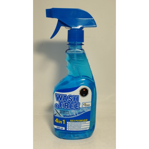 Засіб для вікон Wash&Free Курок /500мл