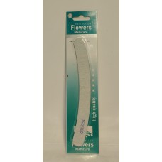 Пилочка для нігтів Flowers Е110 сіра дуга 150 /180 /шт