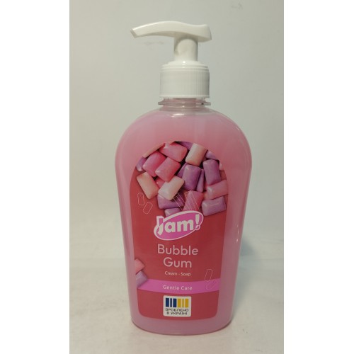 Акція Мило-крем рідке дозатор Jam Bubble Gum з гліцерином /325г