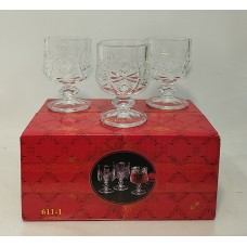 Чарка набір Glassware "Старлайт" 50мл на ніжці /6шт 6381