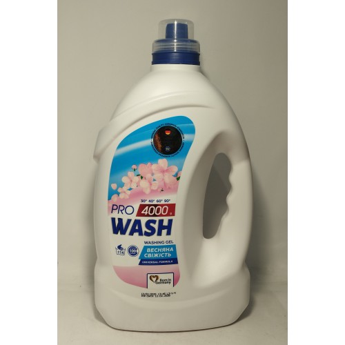 Акція Гель для прання Prо Wash універсал Весняна свіжість /4л (Німечина)