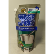 Акція Засіб для посуду рідкий Wash&Free Дой-пак алоє вера та лісова суниця /500мл