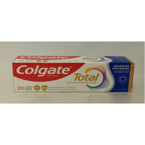 Акція Зубна паста Colgate Тotal комплексне відбілювання /75мл